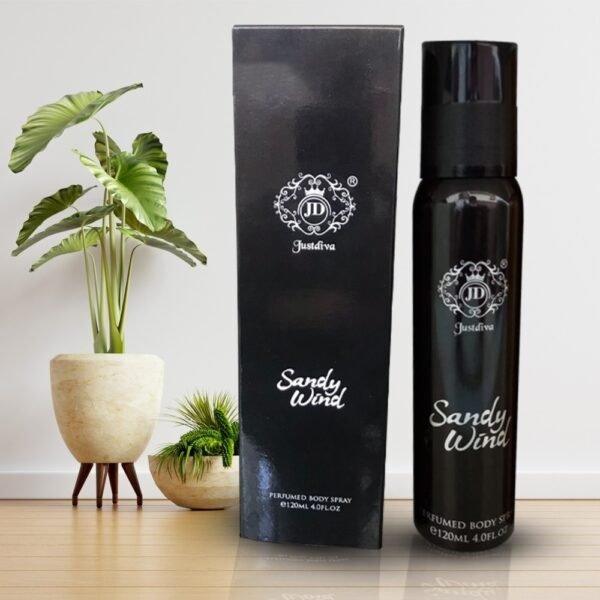 justdiva sandy wind perfumed body spray