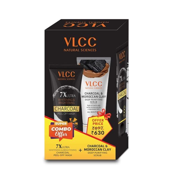 VLCC Charcoal Scrub & Charcoal Peel-Off Mask Combo