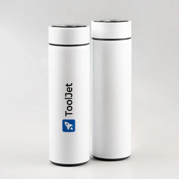 Personalized White Temperature Bottle